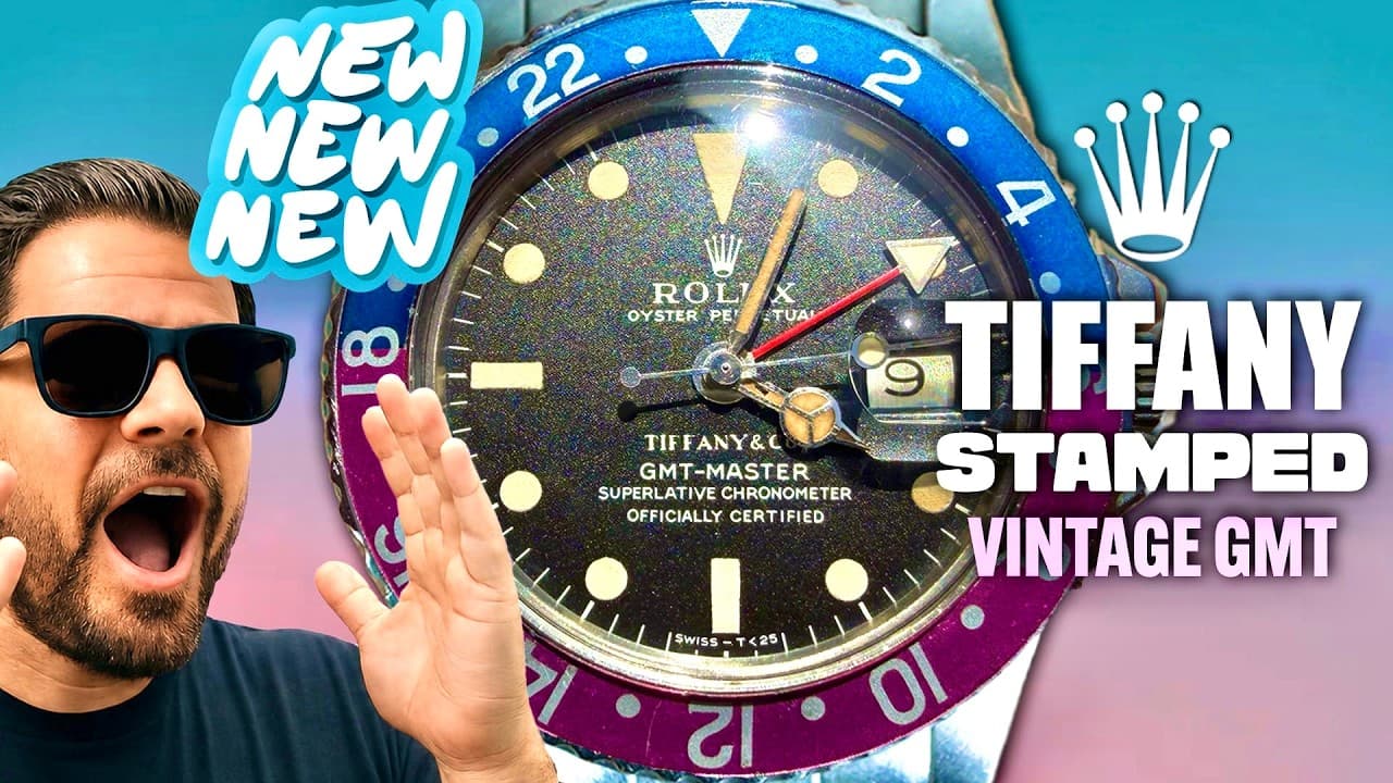 MY ROLEX 1675 GMT "Tiffany & Co" STAMPED DIAL - NEW FUCHSIA BEZEL!!