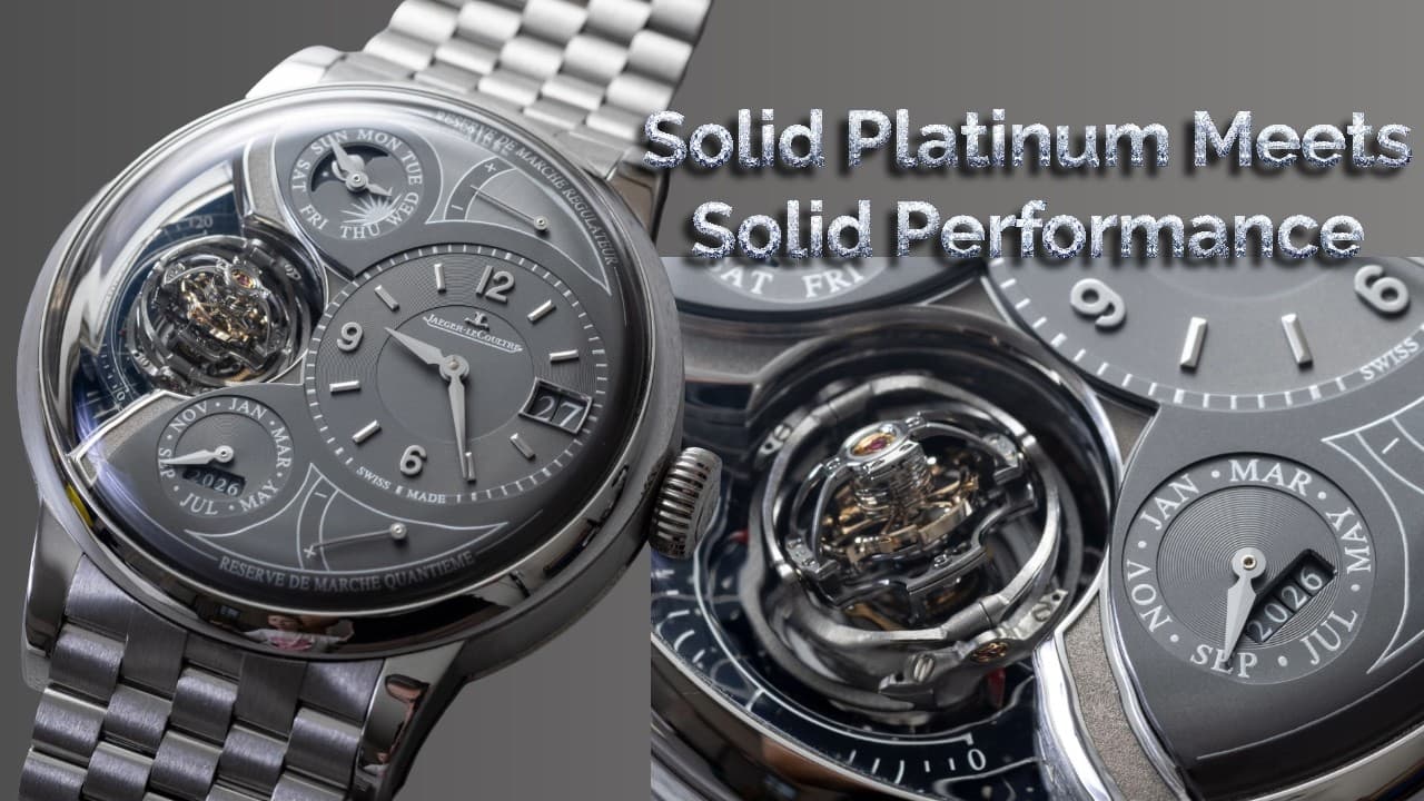 Jaeger-LeCoultre's $580,000 'Dancing Tourbillon' Heliotourbillon Perpetual Calendar Platinum Watch