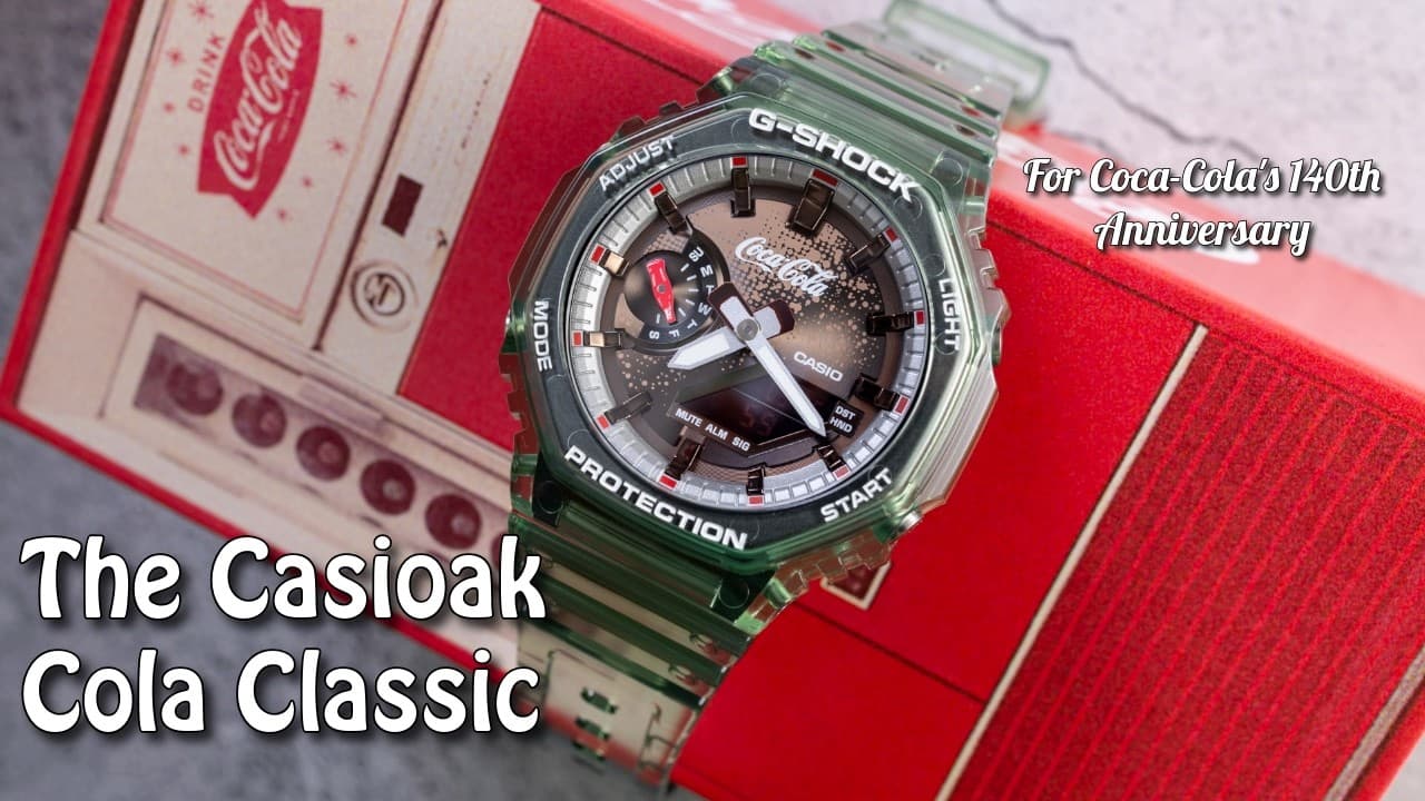 Casio Makes A G-Shock Watch Inspired By A Classic Glass Bottle Of Coke For Coca-Cola's 140th Anniv.