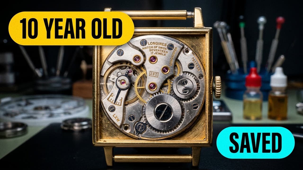Can a 10 year old fix this rare gold Longines?