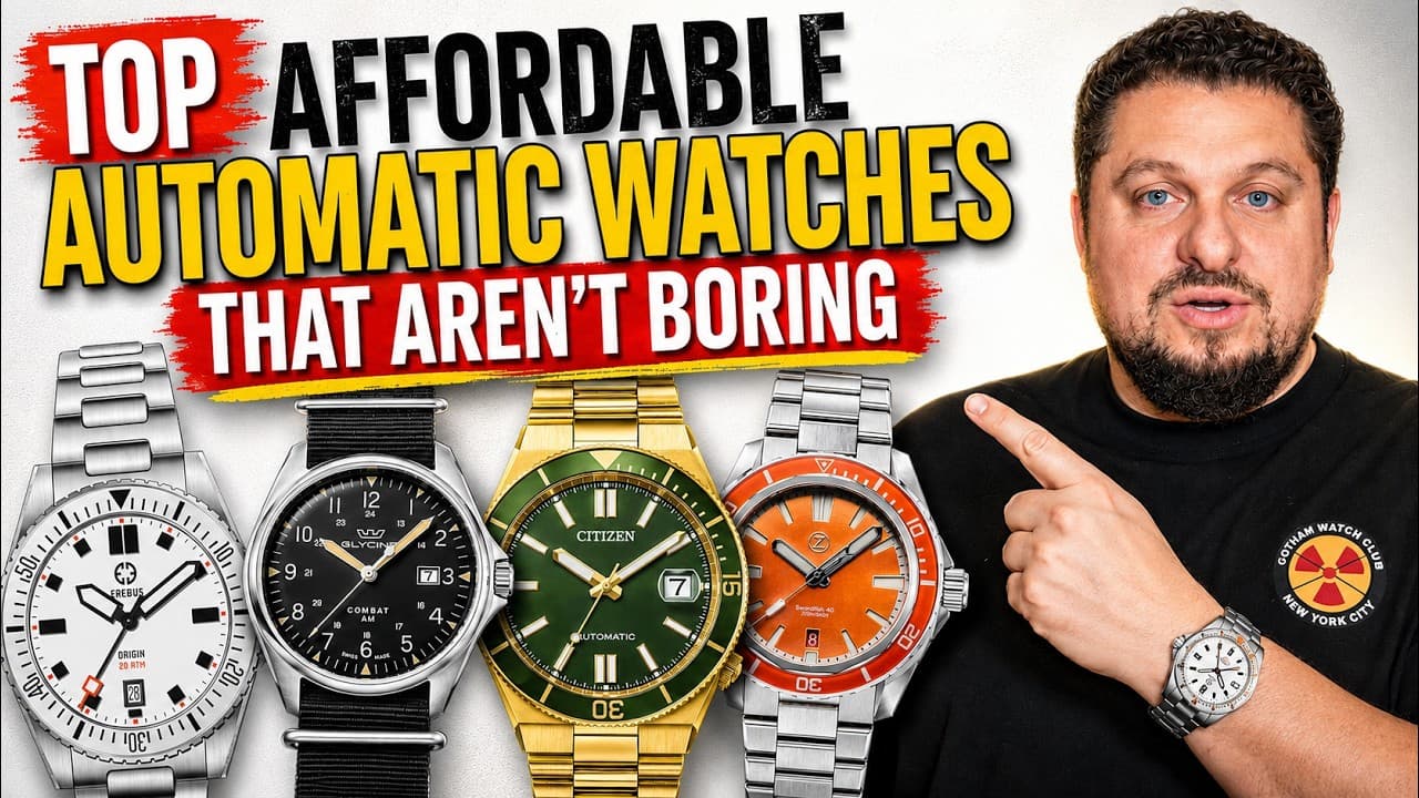 Top 10 Affordable Automatic Watches Under $500 That aren't Boring
