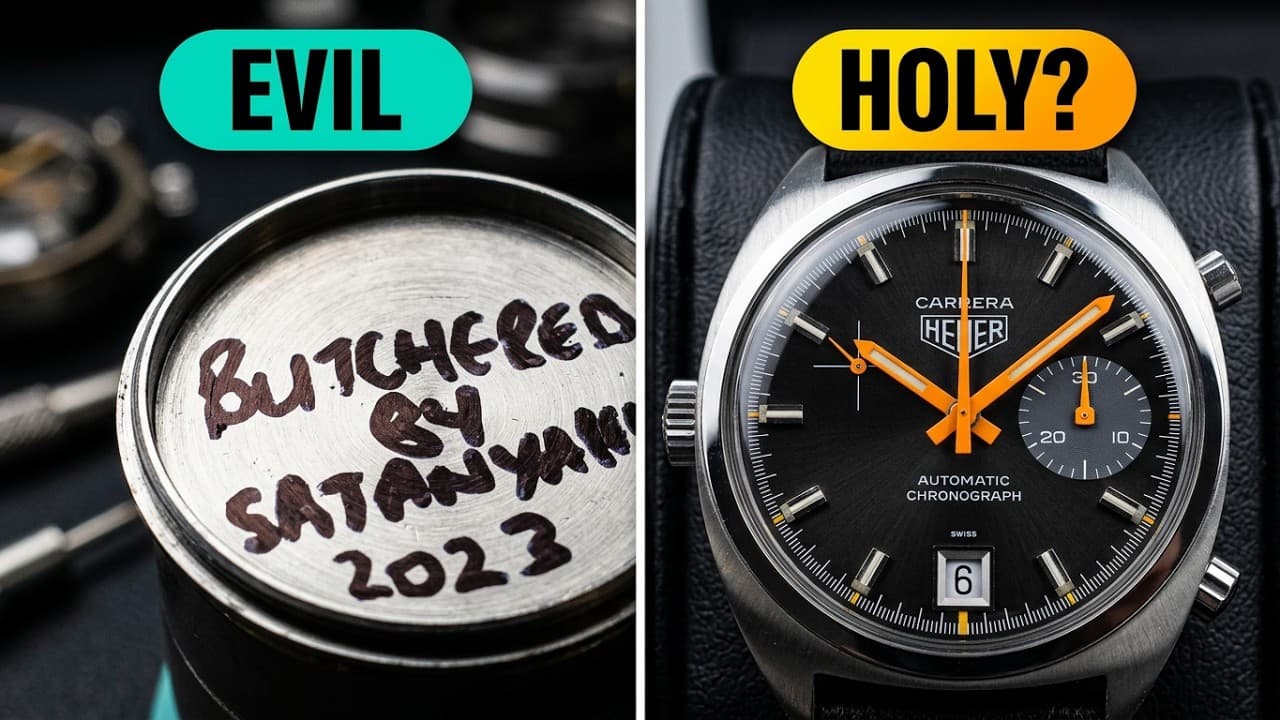 Can 50-year-old "torture surgery" be reversed? Heuer Carrera