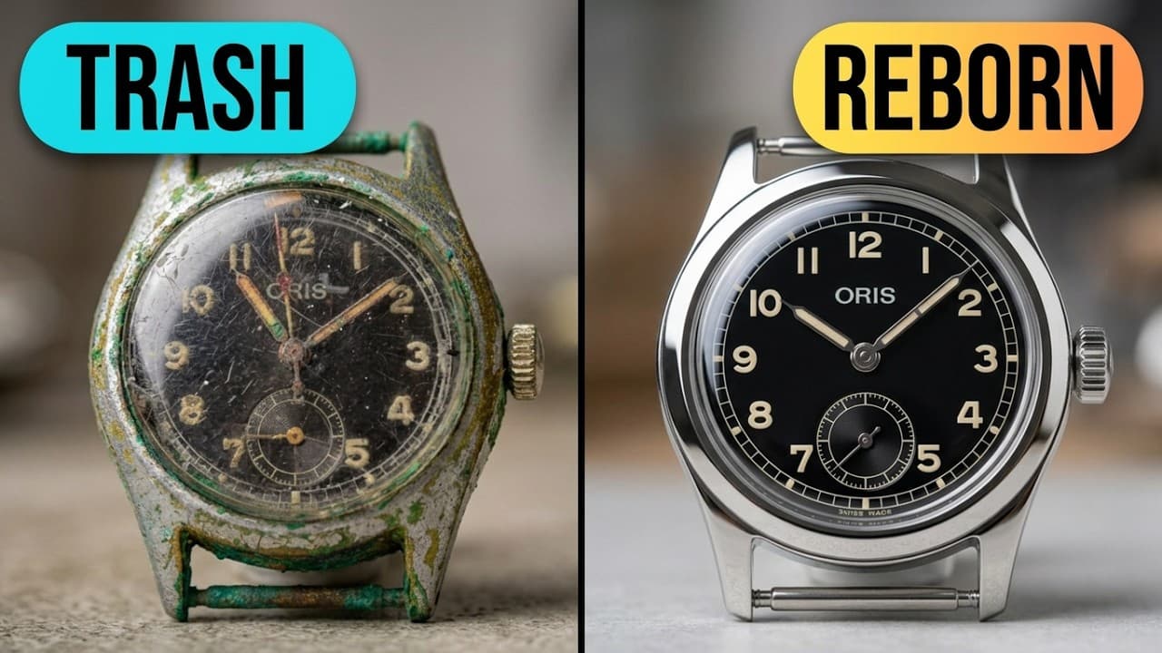 I found this 85 year old rusty watch and restored it - the end result will shock you 