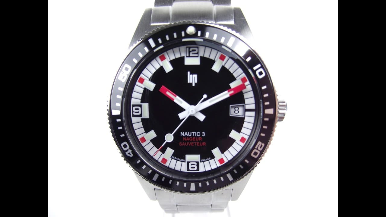 Lip Nautic 3 Automatique Sapeurs-Pompiers Nageur-Sauveteur 39 mm 4K Watch Review