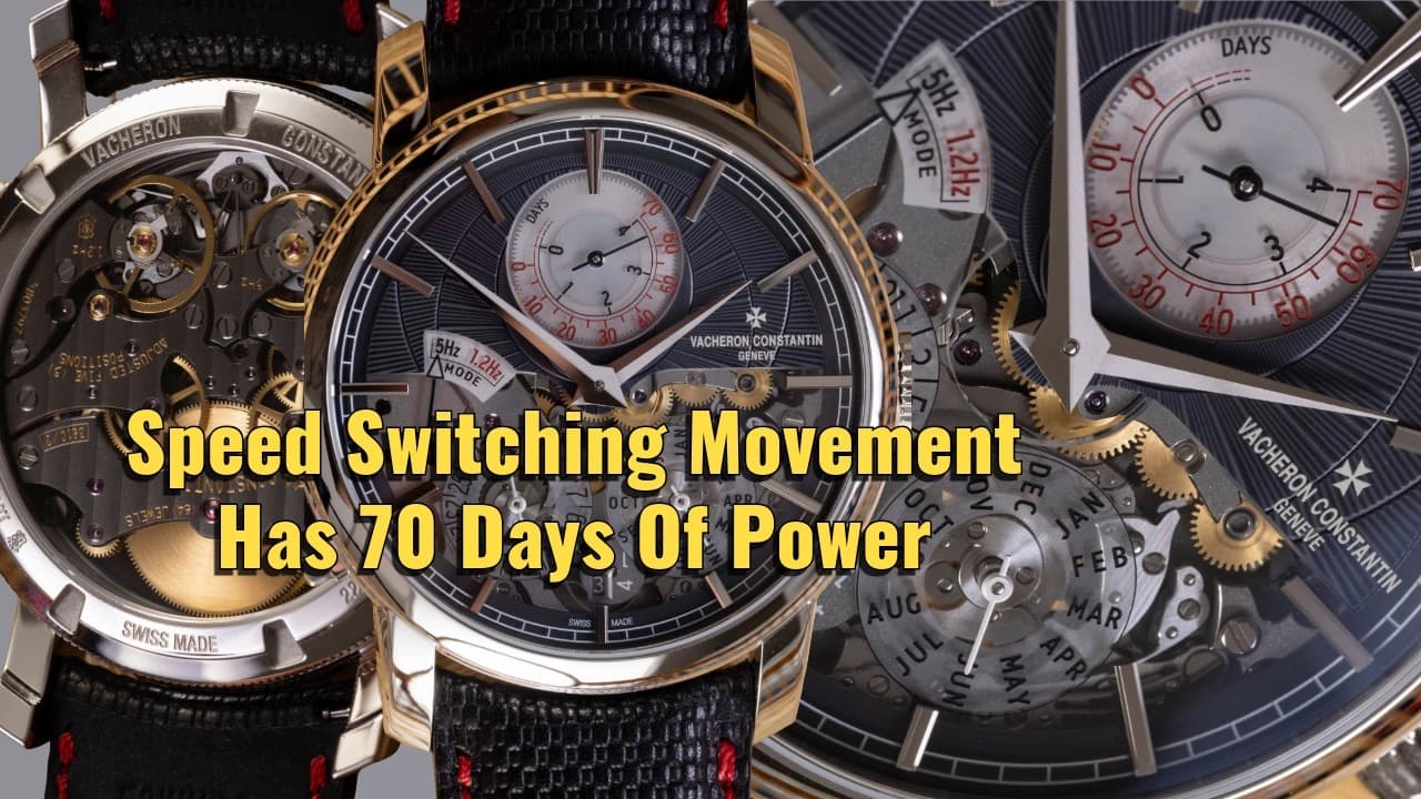 70 Days Between Winding! Vacheron Constantin Traditionelle Twin Beat Perpetual Watch Is 5Hz & 1.2Hz
