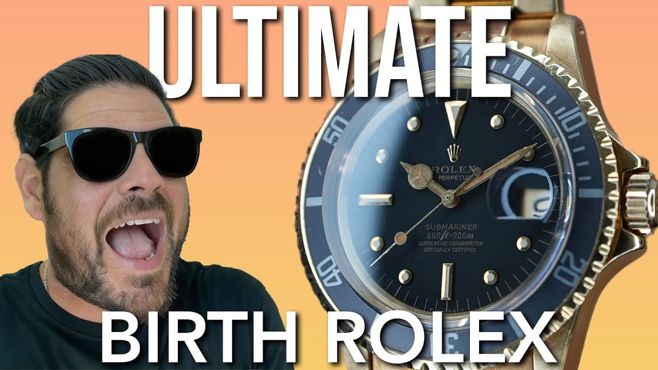 THE ULTIMATE BIRTH ROLEX!! - VINTAGE GOLD 1680 SUBMARINER!!
