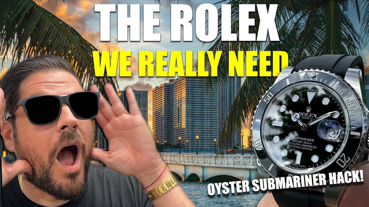 ROLEX NEEDS TO MAKE THIS WATCH!! - OYSTER FLEX SUB HACK!! (DIY)