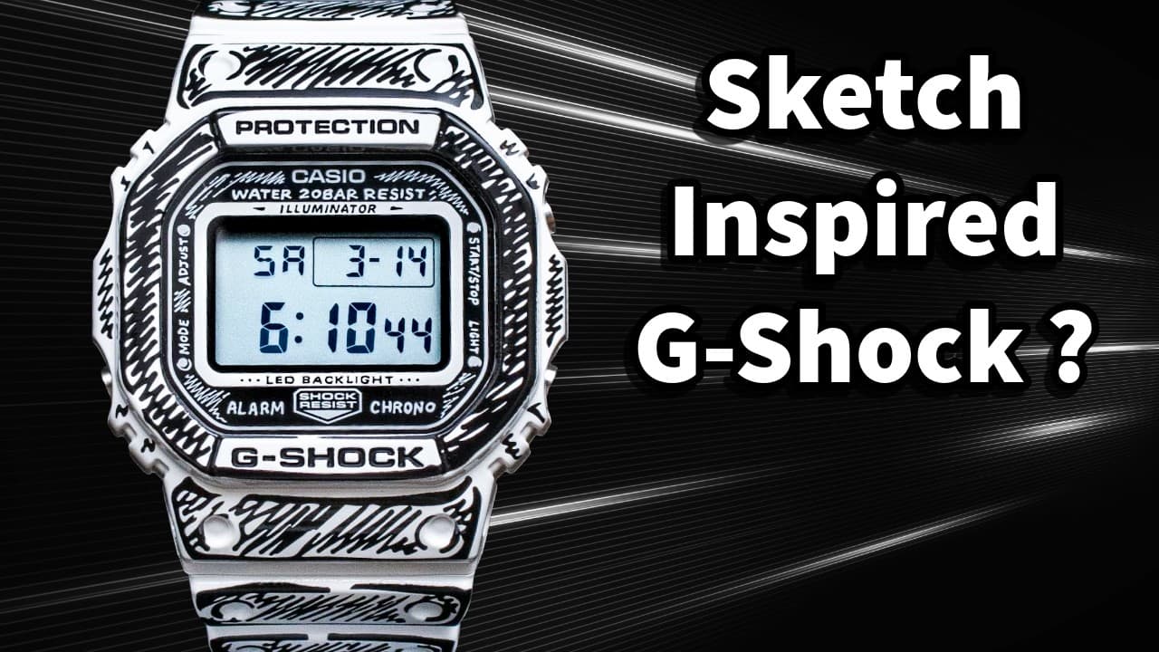 Joshua Vides Brings His Black & White Sketch Art To Two Casio G-Shock Watches: aBlogtoWatch Review