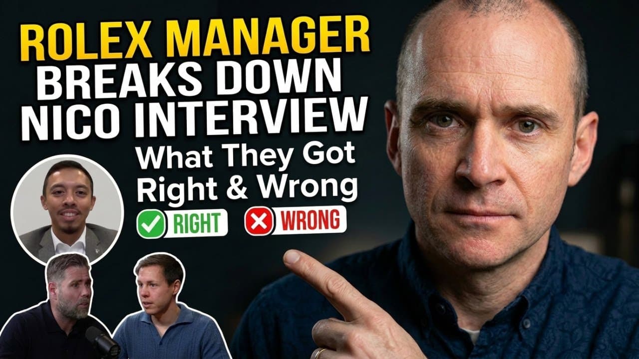 Former Rolex Manager Reacts to Nico on The Ice Coffee Hour (What They Got Right & Wrong)