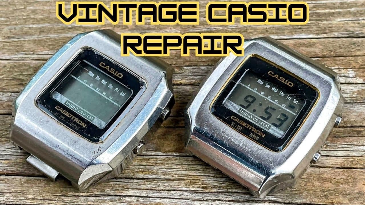 Double Vintage Casiotron Digital Watch Repair - 1975!